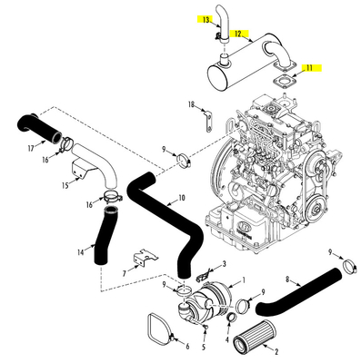 SP THERMO KING 냉장기용 머플러 130983 3E71351G01 3E71352G01 판매 130983TKA 116173