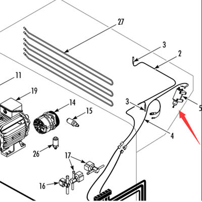 442823 써모 킹 T-880Pro 순정 제상 댐퍼 모터