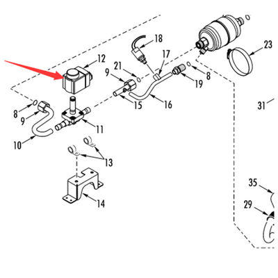 모델 415047 12V / 415051 24V 테르모 킹 RV200 오리지널 히팅 솔레노이드 밸브 코일