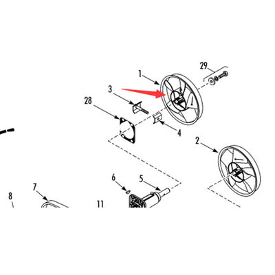 모델 781307/781306 테르모 킹 T-880Pro 원본 증발기 팬 블레이드, 흰색/검은