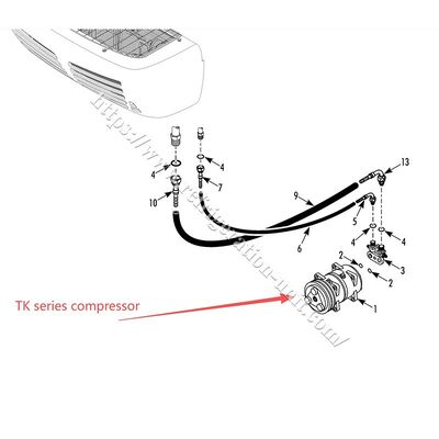 TK15 TK16 TK21 TK31 THERMO KING 원래 압축기 내부에 기름이 없습니다 운송 냉각 장치에 대한 공기 익스프레스를 사용할 수 있습니다