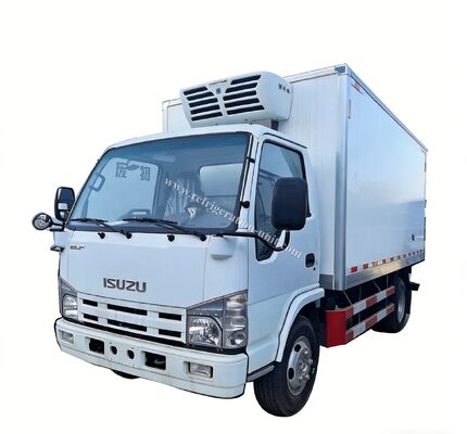 Isuzu 100p 일본 브랜드 트럭 차시 4.1m 길이 냉장고 박스 THERMO KING 냉장고 RV380V 4X2 미니 3톤 2톤 냉장고 냉장고 트럭