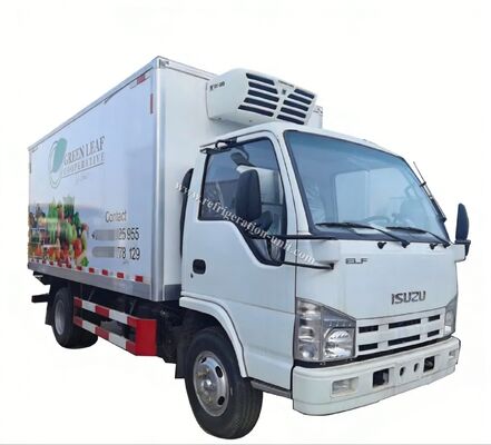 Isuzu 100p 일본 브랜드 트럭 차시 4.1m 길이 냉장고 박스 THERMO KING 냉장고 RV380V 4X2 미니 3톤 2톤 냉장고 냉장고 트럭