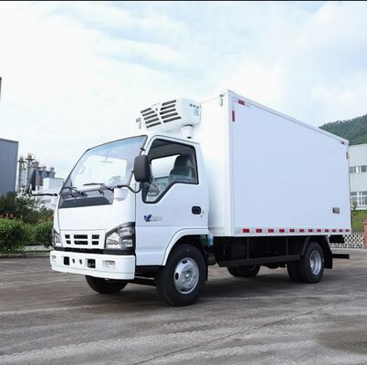 ISUZU QINGLING 600P 6륜 3톤 냉장 밴 (THERMO KING RV380 냉동 장치 포함)