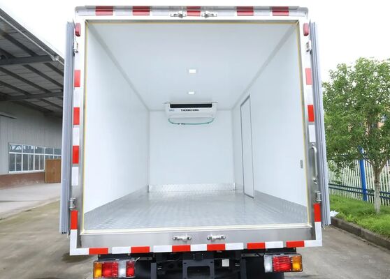 ISUZU QINGLING 600P 6륜 3톤 냉장 밴 (THERMO KING RV380 냉동 장치 포함)